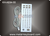 55 مفتاح لوحة مفاتيح معدنية صناعية مضادة للتخريب مع تخطيط مخصص