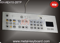 لوحة اللمس 28 مفتاح لوحة المفاتيح المعدنية الصناعية أزرار مصفوفة مسطحة مربعة