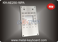 الفولاذ المقاوم للصدأ IP65 لوحة المفاتيح الصناعية القابلة للتخصيص لوحة المفاتيح الفولاذ المقاوم للصدأ كشك 16 مفتاح