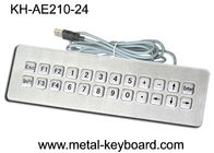 SUS304 نحى IP65 مقاوم للماء لوحة مفاتيح الكمبيوتر 24 مفتاح لوحة مفاتيح مقاومة للماء