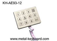 صلب الذى لا يصدأ 12 مفتاح معدن رقمي لوحة مفاتيح ل بيع كشك، تحكم في الوصول لوحة المفاتيح