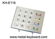 IP65 تصنيف وعرة معدن رقمي لوحة مفاتيح، 16 مفاتيح لوحة مفاتيح رقمية