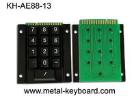 لوحة المفاتيح المعدنية الصناعية كشك مع 15 مفاتيح والمعادن الخلفية لوحة تصاعد