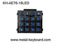 لوحة المفاتيح الرقمية وعرة، لوحة المفاتيح كشك المعادن مع 16 مفاتيح الخلفية نقطية مصفوفة
