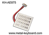 مخصص المعادن الصناعية كشك لوحة المفاتيح / لوحة المفاتيح الرقمية مع 16 مفاتيح