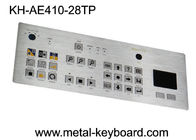 لوحة اللمس 28 مفتاح لوحة المفاتيح المعدنية الصناعية أزرار مصفوفة مسطحة مربعة