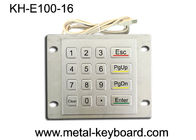 لوحة مفاتيح معدنية مقاومة للطقس مع وضع لوحة فوقية ، لوحة مفاتيح أداة التحقق من 16 زر