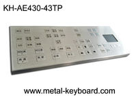 30mA لوحة مفاتيح من الفولاذ المقاوم للصدأ مقاومة للماء 43 مفتاحًا مع ماوس لوحة اللمس