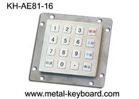 16 لوحة مفاتيح معدنية صناعية مقاومة للتخريب لوحة مفاتيح منقوشة بالليزر جبل لوحة المفاتيح
