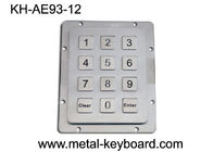 IP65 مقاوم للماء لوحة مفاتيح معدنية متينة 12 مفتاح لوحة مفاتيح صناعية من الفولاذ المقاوم للصدأ