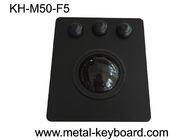 50mm أسود لوحة جبل Trackball حساسية عالية PS / 2 / USB واجهة OEM / ODM متوافرة