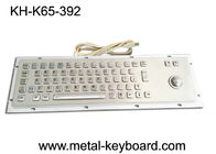 IP65 مقاوم للماء لوحة مفاتيح الكمبيوتر الصناعية الفولاذ المقاوم للصدأ 65 مفاتيح مع كرة التتبع