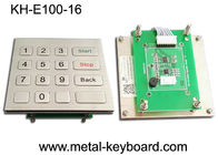 واجهة USB معدن لوحة المفاتيح لوحة المفاتيح الفولاذ المقاوم للصدأ المواد مع 16 مفاتيح مسطحة