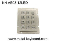 لوحة مفاتيح رقمية معدنية خفيفة في 3x4 مصفوفة 12 مفتاح لوحة مفاتيح من الفولاذ المقاوم للصدأ