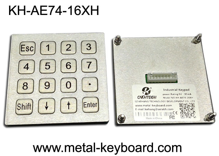 4x4 Layout Industrial PC Keyboard Matrix USB Port For Kiosk Fuel Gas Station