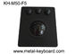 50mm Black Panel Mount Trackball High Sensitivity PS/2 / USB Interface OEM/ODM Avaliable