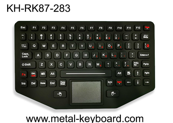لوحة مفاتيح عسكرية محمولة من السيليكون الصناعي بإضاءة خلفية قوية مع لوحة اللمس