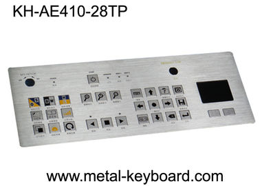 Waterproof SS Industrial Metal Keyboard With Touchpad , Rated Colorful Image Of Keys