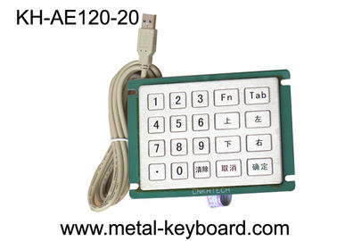 Anti Vandal Stainless steel keypad with custom layout , Panel mount Keypad