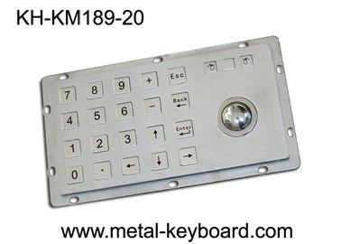 لوحة المفاتيح دخول كشك وعرة مع كرة التتبع، 24 مفاتيح لوحة المفاتيح الفولاذ المقاوم للصدأ