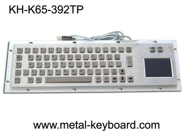 USB Port Industrial Metallic dust proof Panel Mount Keyboard with Touchpad