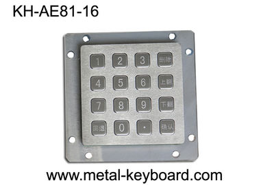 Liquidproof Vandal Proof Keypad Rear Panel Mounting , Customizable Keypad Outdoor / Indoor