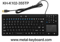 ماء USB واجهة الكمبيوتر الصناعية لوحة المفاتيح 106 مفاتيح لا ضوضاء مع لوحة اللمس